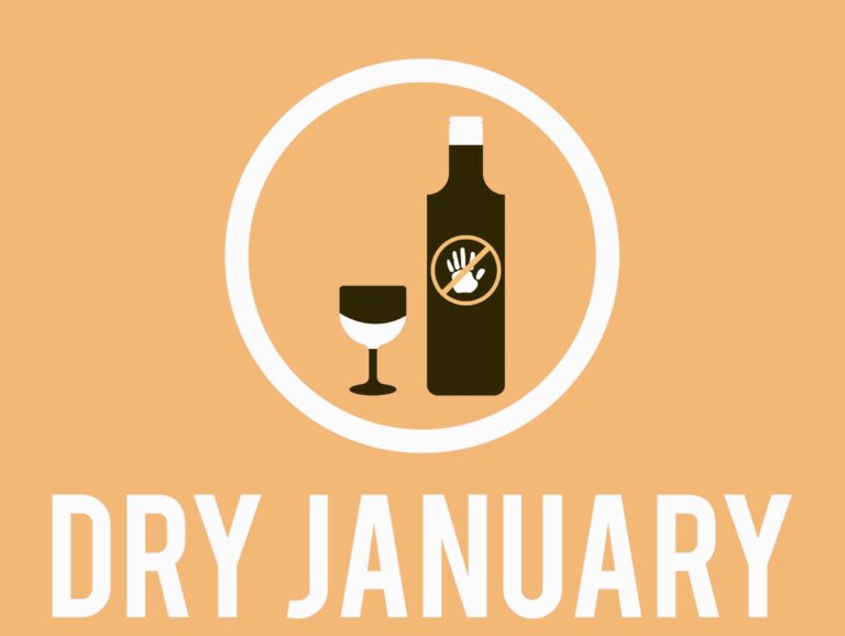 Dry january illustration